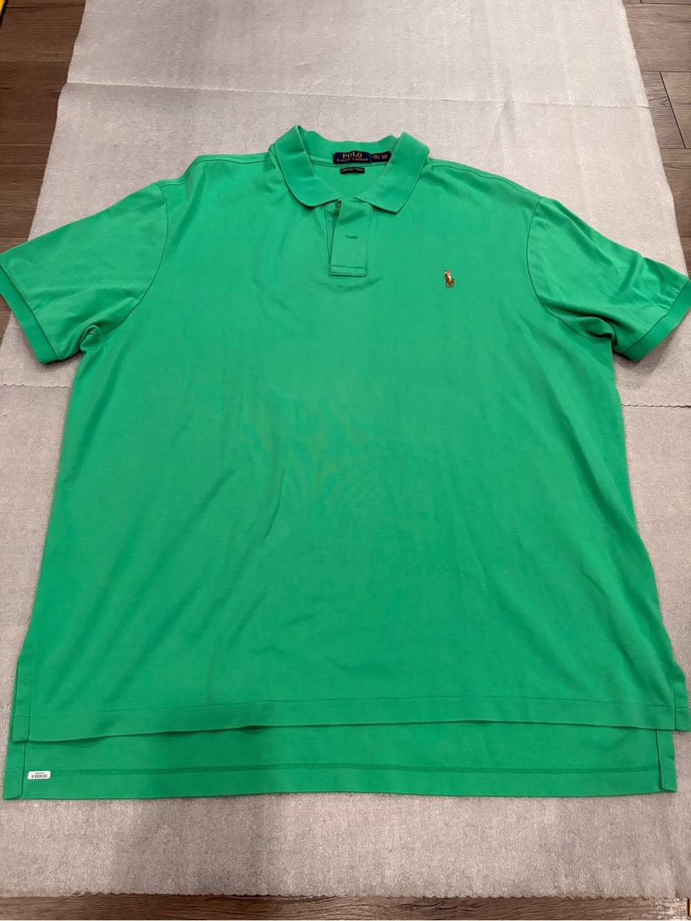 [XXL]Polo Ralph Lauren Men’s Bright Green Polo Shirt Pima Soft Touch